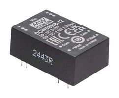 MEAN WELL DCW08W8-12 Isolated Through Hole DC/DC Converter, ITE & Industrial, DIP, 8:1, 8 W, 2 Output, 12 V