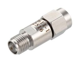 FAIRVIEW MICROWAVE FMAT7611-1 RF Fixed Attenuator, SMA Plug to SMA Jack, 1 dB, DC to 18GHz, 2 W, 50 ohm, Stainless Steel