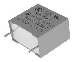 KEMET R413F115050D0KV234 Safety Capacitor, Metallized PP, Radial Box - 2 Pin, 1500 pF, ± 10%, Y2, Through Hole