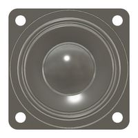 PUI AUDIO AS04008MR-22-WP Speaker, Round with Square Frame, Standard Temperature Grade, 82 dB, 520 Hz, 8 Ohm, 500 mW, IP67