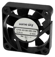 SAME SKY CFM-4010B-165-251 DC Axial Fan, 12 V, Square, 40 mm, 10.5 mm, Ball Bearing, 5.49 CFM