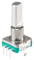 SAME SKY RIC11-31S20D5S-TH Rotary Encoder, Mechanical, Incremental, 15 PPR, 30 Detents, Vertical, With Push Switch
