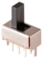 SAME SKY SLW-111629-7A-D Slide Switch, DPDT, On-On, Through Hole, SLW Series, 50 mA