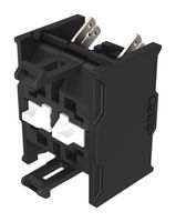 EAO 704.915.3-1 Contact Block, DPST-NO, Plug In, 2 Pole, 6 A, 500 V, EAO 04 Series Selector Switches