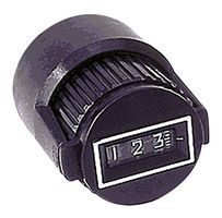 ETI SYSTEMS DC27L-1/4 Counting Dial, Black Finish, 10 Turn, 6.35mm Dia, DC27 Series