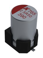 KEMET A765MU158M1ALAE014 Polymer Aluminium Electrolytic Capacitor, 1500 µF, 10 V, Radial Can - SMD, 0.014 ohm