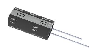 KEMET ESL106M100AE3AA Electrolytic Capacitor, 10 µF, 100 V, ± 20%, Radial Leaded, 8000 hours @ 105°C, Polar