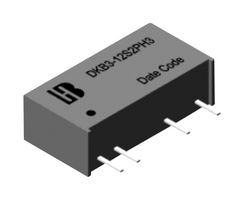 PULSE ELECTRONICS DKB3-12S2PH3 Isolated Through Hole DC/DC Converter, ITE, SIP, 3 W, 1 Output, 12 V
