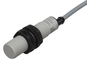CARLO GAVAZZI CA18CAF08NA Capacitive Proximity Sensor, Type CA18CAF, M18, 8 mm, NPN, 10 to 40 Vdc, Pre-Wired
