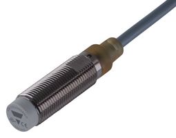 CARLO GAVAZZI ICB12S30N08PO Inductive Proximity Sensor, 8mm, Digital - PNP, Cylindrical M12 Thread, Brass, 2m Cable, IP67