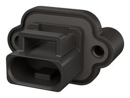 AMPHENOL COMMUNICATIONS SOLUTIONS FLHP3401P07 Rectangular Connector, FLH Series, 3 Contacts, Plug, 2.5 mm, Push In, 1 Row