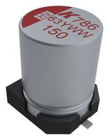 KEMET A786MW477M1VLAS010 Hybrid Aluminium Electrolytic Capacitor, Vibration Proof, 470 µF, ± 20%, 35 V, Radial Can - SMD
