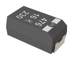 KEMET T520V107M006ATE009 Tantalum Polymer Capacitor, 100 µF, ± 20%, 6.3 V, V, 0.009 ohm, 2917 [7343 Metric]