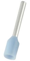 MULTICOMP PRO MP016676 Wire Ferrule, Single Wire, 24 AWG, 0.25 mm², 8 mm, Light Blue