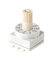 SAME SKY RDS4-10S-1065-73-SMT-TR-67 Rotary Coded Switch, RDS4-1065-SMT-67 Series, Surface Mount, 10 Position, 42 VDC, BCD, 150 mA