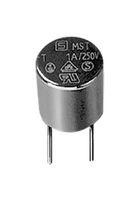 SCHURTER 0034.6603 Fuse, PCB Leaded, 63 mA, 250 V, MST 250 Series, 125 V, Time Delay, Radial Leaded