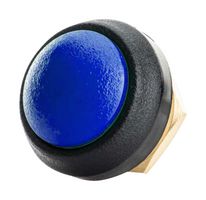 ITW SWITCHES 48-1-RB-N-BL-B Industrial Pushbutton Switch, Bushing, 48-EM Series, 13.6 mm, SPST-NO-DB, Momentary, Round Domed