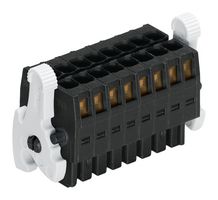 WAGO 713-1104/037-000 Pluggable Terminal Block, 3.5 mm, 8 Ways, 28 AWG, 16 AWG, 1.5 mm², Clamp