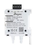 DWYER 616KX-025-106-PA Pressure Transmitter, Differential, Dual Axial Barbed, Same Side, 0 Pa, 750 Pa, Terminal Block