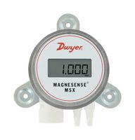 DWYER MSX-N12-IN-LCD Pressure Transmitter, Differential, Dual Axial Barbed, Same Side, 5 Inch-H2O, Terminal Block