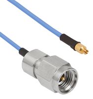 AMPHENOL SV MICROWAVE 7015-2339 RF / Coaxial Cable Assembly, Threaded, 40GHz, 9.9 ", 250 mm, 0.047" Flexible, 2.92mm RP Plug