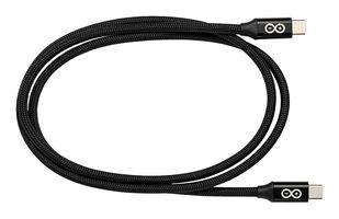 ARDUINO TPX00243 USB-C Cable, 24-Pin, 1M, 60W, 5 Gbps, Black, for Arduino UNO Q SBC and Arduino Development Boards