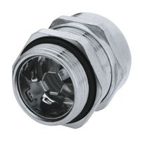 LAPP APAC 53112675 Cable Gland, M50 x 1.5, 27 mm, 35 mm, Brass, Metallic - Nickel Finish