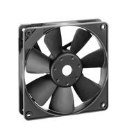 EBM-PAPST 9293505464 DC Axial Fan, 12 V, Square, 119 mm, 25.4 mm, Ball Bearing, 87 CFM