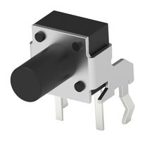 TE CONNECTIVITY 1-1825027-1 Tactile Switch, SPST-NO, FSMRAJ Series, Side Actuated, Through Hole, Right Angle, Round Button