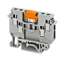 PHOENIX CONTACT 2775210 DIN Rail Mount Terminal Block, Grey, 4 Ways, 24 AWG, 10 AWG, 6 mm², Screw, 16 A