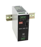 MEAN WELL XDR-480-12 AC/DC DIN Rail Power Supply (PSU), Screw Terminal, ITE, Industrial & Laboratory Equipment, 1 Output
