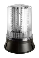 MOFLASH SIGNALLING LED401-02-05 Beacon, Transparent, Continuous/Flashing/Rotating, 24 VDC, IP65, 205 mm H, -25 to 55 °C