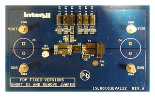 RENESAS ISL8013EVAL2Z Evaluation Board, ISL8013, Synchronous Buck Regulator, 3A