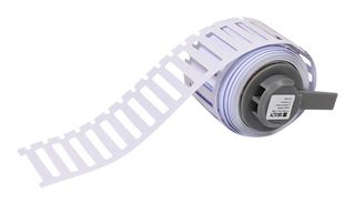 BRADY M6-16X4.4-7696-WT Label, Thermal Transfer Printable, 4.4 mm, 16 mm, Vinyl, Blank (No Legend)