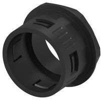 TE CONNECTIVITY 1-2500400-8 Conduit Connector, 54.5mm Size, PG48, Straight, Nylon 6 (Polyamide 6), Black, 54.9 mm, IP66