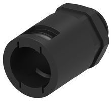 TE CONNECTIVITY 1-2500401-2 Conduit Connector, 18.5mm Size, PG13.5, Straight, Nylon 6 (Polyamide 6), Black, 46.4 mm, IP66