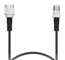 GCT CAB728RF-0609-1 RF / Coaxial Cable Assembly, 6GHZ Frequency, 24 ", 609 mm, RG174LL, SMA Plug, SMA Jack, 50 ohm