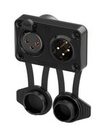 NEUTRIK NC3FM-TOP XLR Connector, 6 Contacts, Plug, Receptacle, Panel PCB Mount, Gold Plated Contacts