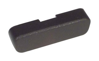L-COM CVR15F Dust Cap / Cover, Black, Dust Cover, 15 Position D-Subminiature Receptacle Connectors