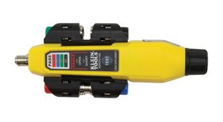 KLEIN TOOLS VDV512-101 Network Cable Tester Kit, RG59, RG6/6Q, RG7, RG11, Batteries, 4x Push-On Remote, Remote Holder