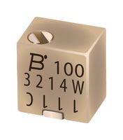 BOURNS 3214G-1-103E Trimmer, Multi Turn, Cermet, Side Adjust, 10 kohm, Surface Mount, 5 Turns