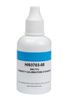 HANNA INSTRUMENTS HI-93703-05 Turbidity Calibration Standard, Water, Bottle, 500 FTU