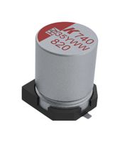 KEMET A740MW128M1ELAS011 Hybrid Aluminium Electrolytic Capacitor, 1200 µF, ± 20%, 25 V, Radial Can - SMD, 0.011 ohm