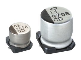 NICHICON UCD1J220MCL1GS SMD Aluminium Electrolytic Capacitor, Radial Can - SMD, 22 µF, 63 V, 2000 hours @ 85°C, Polar