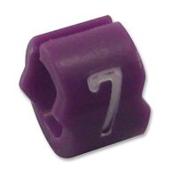 TE CONNECTIVITY - RAYCHEM 06151707 Wire Marker, Z Type, Push On Pre Printed, 7, Black, Violet, 4 mm