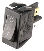MARQUARDT 01552.3102-00 Rocker Switch, Off-On, DPST, Non Illuminated, Panel Mount, Black, 1550 Series