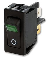 MARQUARDT 1555.3108. ROCKER SWITCH, GREEN, DP 150