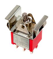 C&K COMPONENTS 7201J50ZQE Rocker Switch, On-On, DPDT, Non Illuminated, Panel Mount, Black, 7000 Series