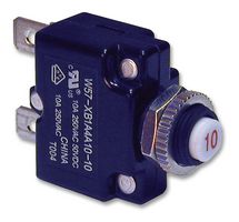 TE CONNECTIVITY - POTTER&BRUMFIELD W57-XB1A4A10-20 Thermal Circuit Breaker, W57 Series, 20 A, 1 Pole, 50 VDC, 250 VAC, Panel