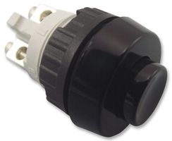 RAFI 1.10.001.001/0104 Pushbutton Switch, 15.2 mm, SPST-NO, Off-(On), Round, Black